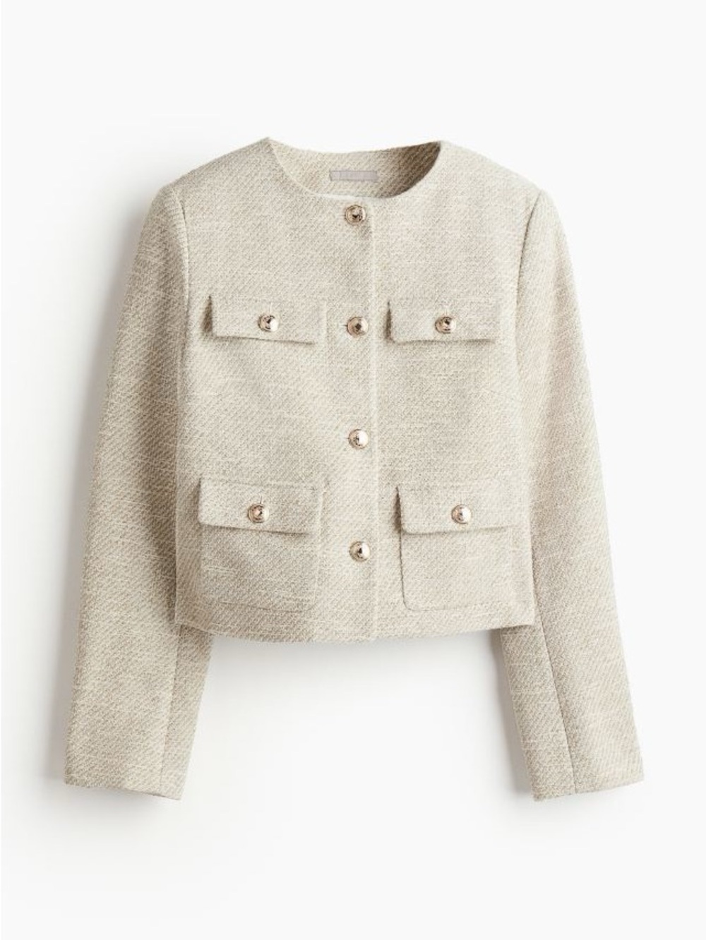 Beige short jacket - Picture 3 of 10